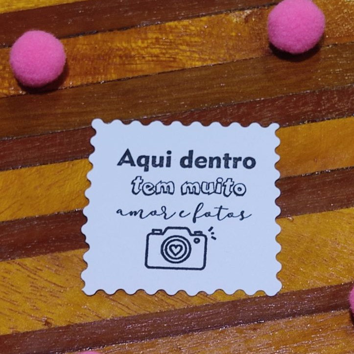 Carimbo AQUI DENTRO TEM MUITO AMOR E FOTOS Shopee Brasil