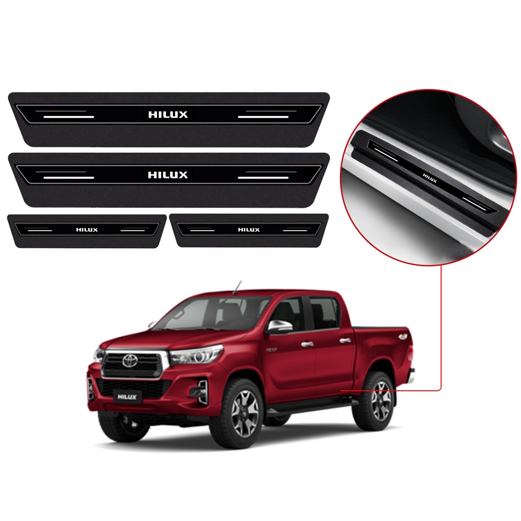 Soleira Resinada Anti Risco C Blackout Toyota Hilux Shopee Brasil