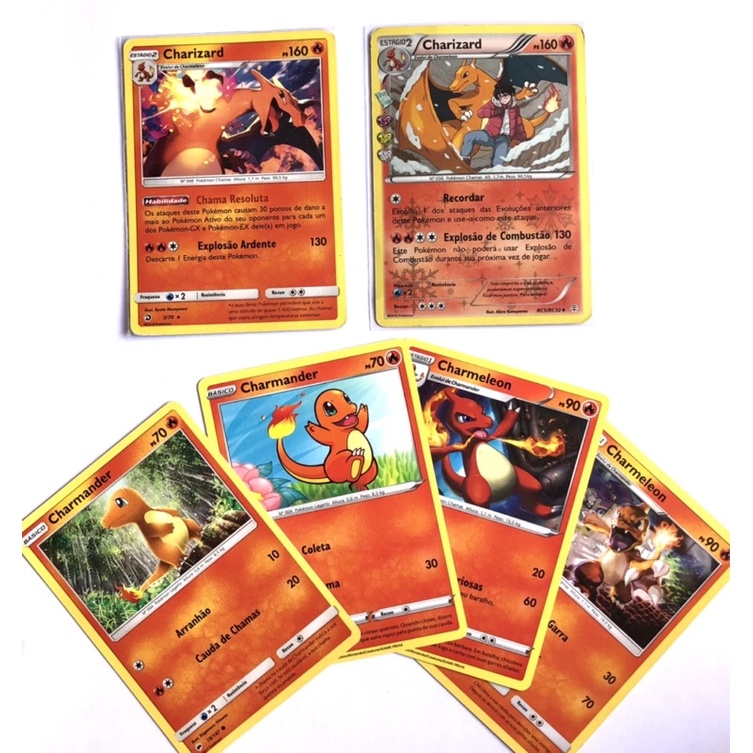 Coleção carta Pokemon Charizard Shopee Brasil