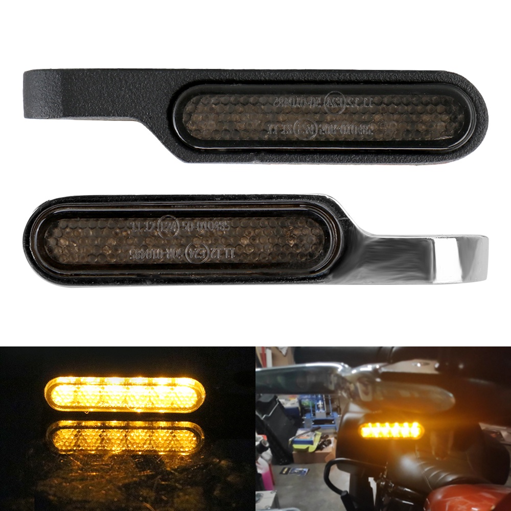 2 Peças Mini Claro De Seta LED Para Guidão De Motocicleta 12V Shopee