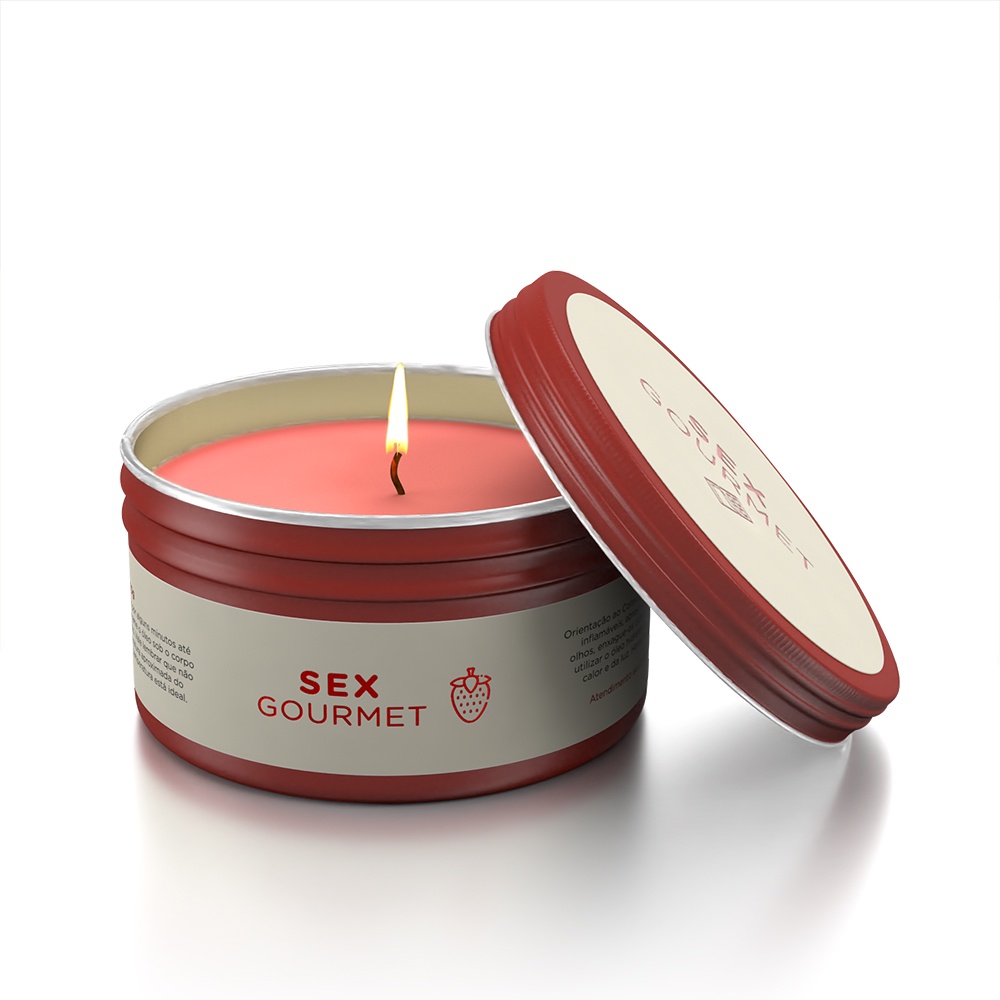 Vela Óleo Hidratante Para Massagem Beijável Sex Gourmet 70g Shopee Brasil