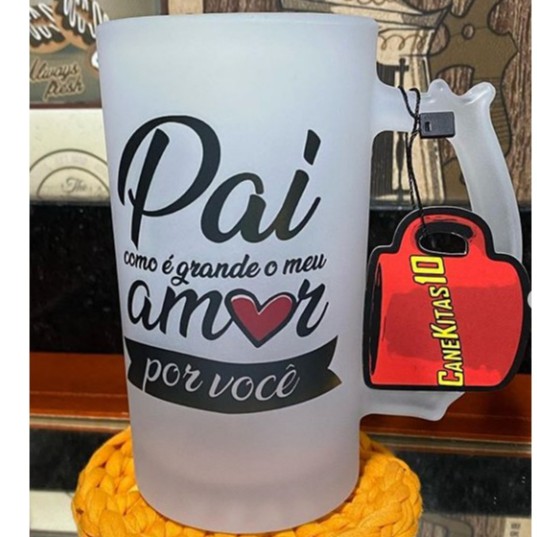 Caneca Pai Como Grande O Meu Amor Por Voc Nome Do Pai Caneca Em