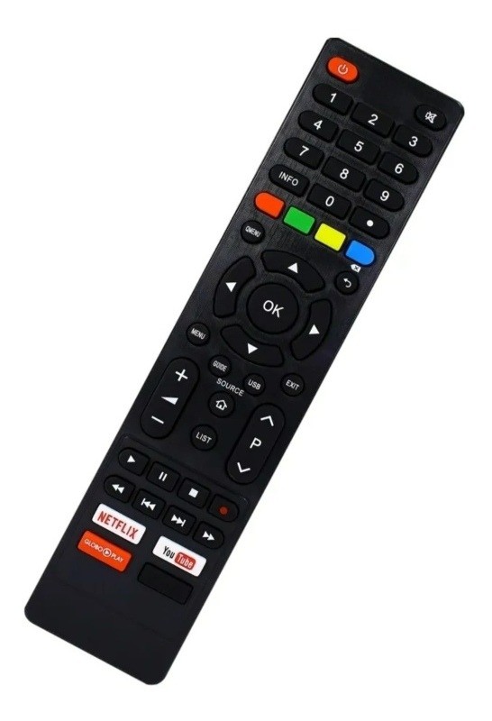 Controle Tv Philco Smart Tecla Netflix Globoplay Youtube REF 02G9