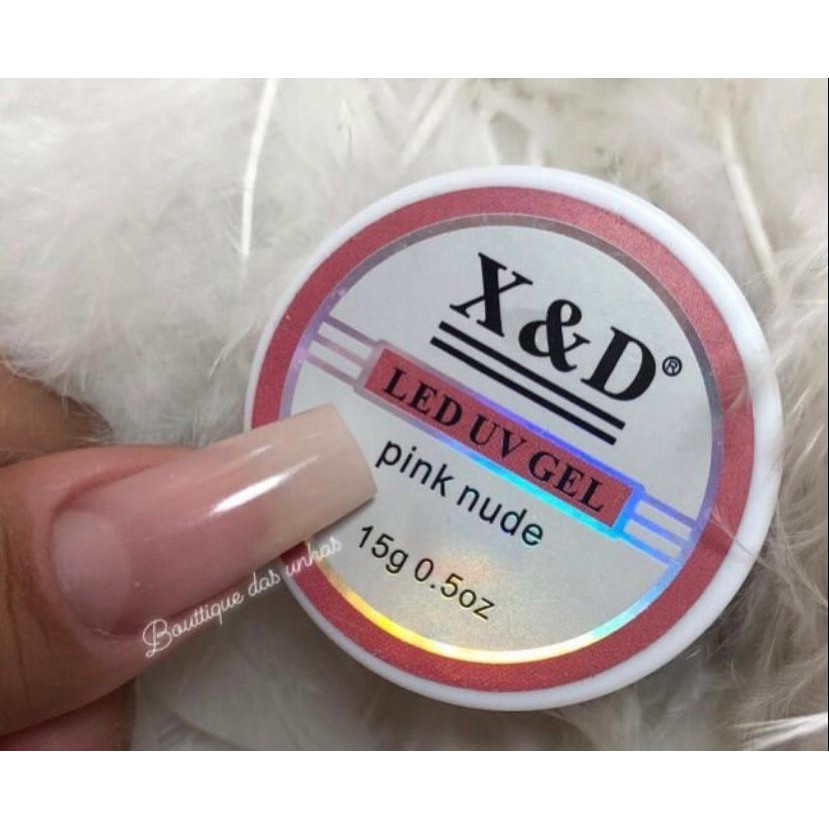 Gel Xd X D Pink Nude Para Unhas Led Uv X D Pink Nude 15gr X D Shopee