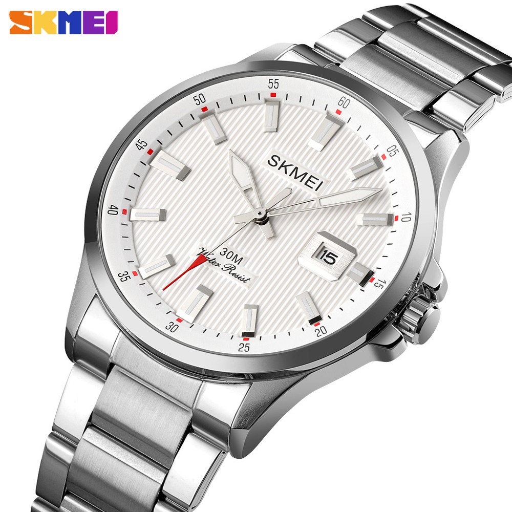 Skmei Luxury Brand Quartz Men S Watch Stainless Steel Waterproof Male