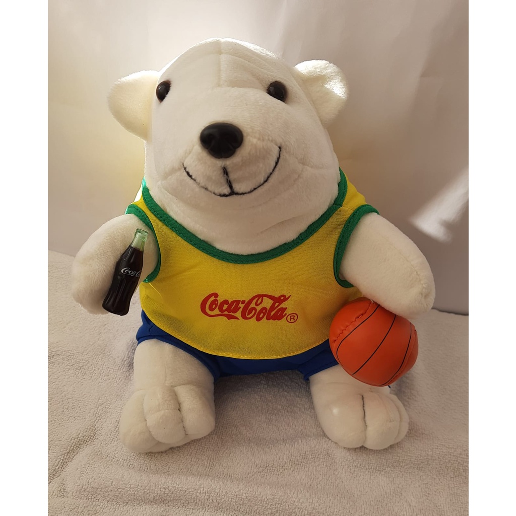 Ursinho Polar De Pelucia Coca Cola Olimpiadas Shopee Brasil