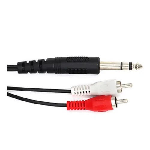 Cabo P10 Stereo Para 2 Plug Rca 3 Metros Audio Shopee Brasil