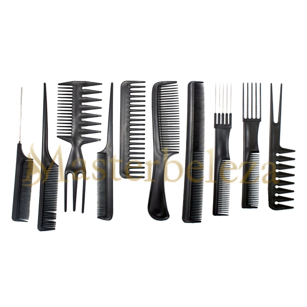 Kit Pentes De Corte Cabeleireiro E Barbeiro Profissional Shopee Brasil