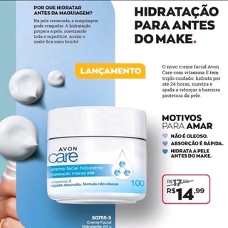 Novo Creme Facial Hidratante Vitamina E Avon Care G Shopee Brasil