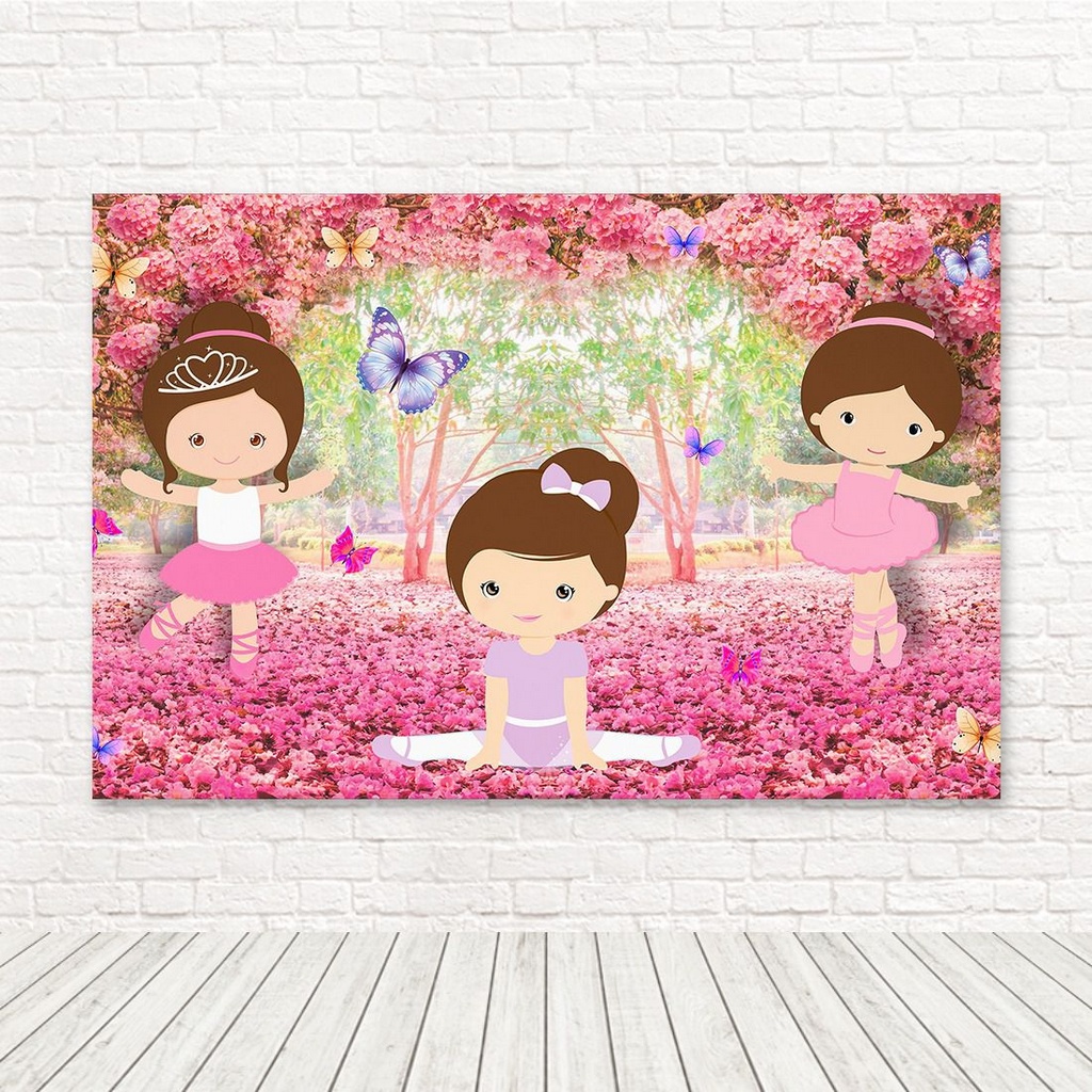 Painel Retangular Tecido Sublimado 3D Bailarina 2 00x1 50 WRT 4030