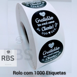 Etiquetas Adesivas Gratid O Ter Voc Como Cliente Redondo Cm