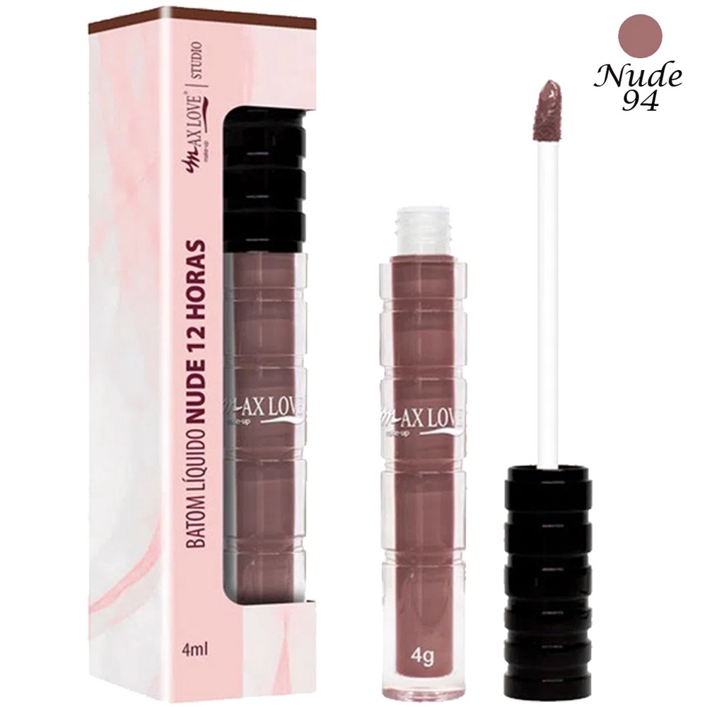 Batom Líquido Nude Matte horas Max Love Shopee Brasil