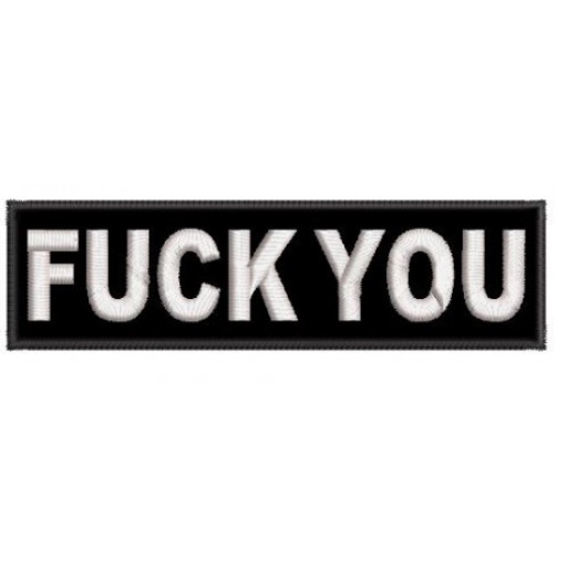 Patch Bordado Termocolante Ou Velcro FUCK YOU Shopee Brasil