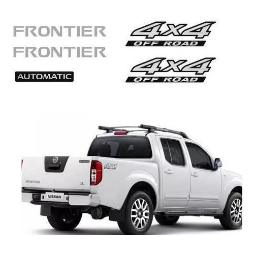 Kit Adesivos Nissan Frontier 4x4 Off Road Automatic Escovado Shopee