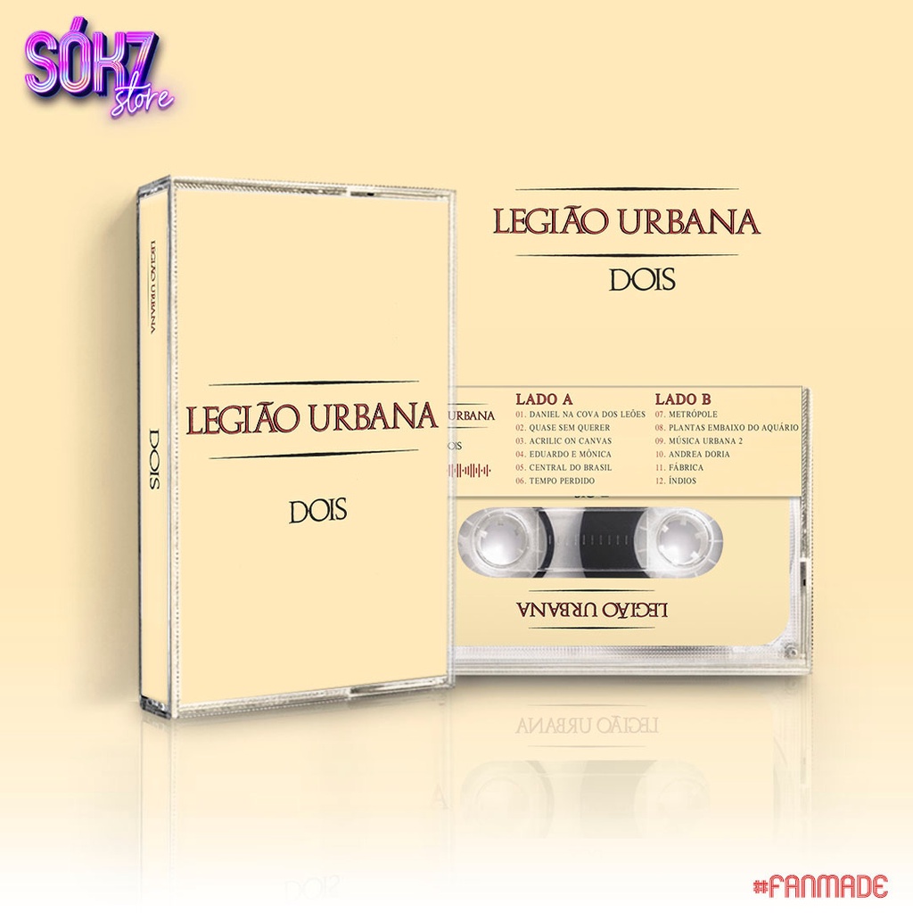 Fita K7 Legião Urbana Dois 1986 FanMade Shopee Brasil