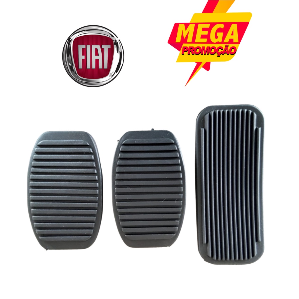 Kit Capa Borracha PedaL Fiat Uno Premio Elba Fiorino PROMOÇÃO SHOPEE