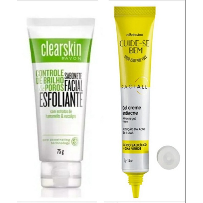 Clearskin Care Sabonete Gel Esfoliante Avon Antiacne Shopee Brasil