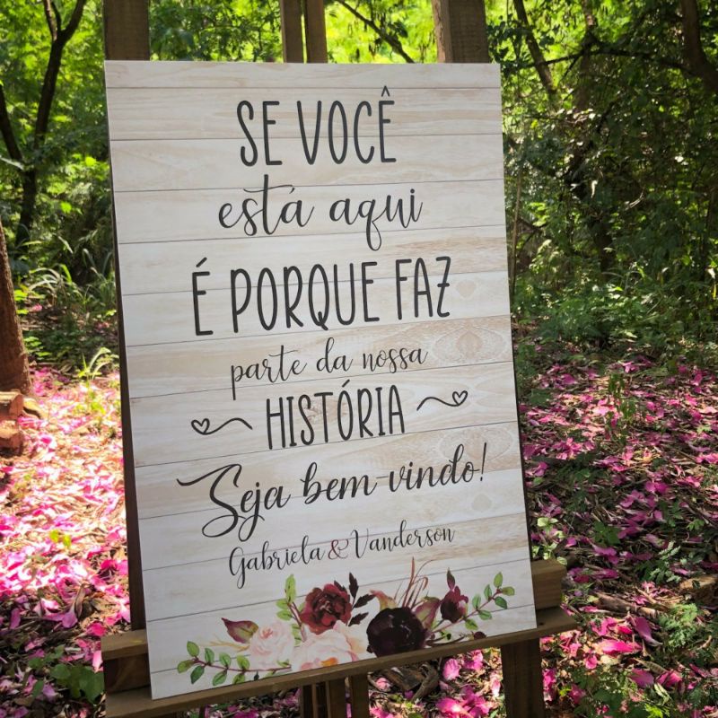 Quadro decorativo para casamento Se você está aqui é porque faz parte