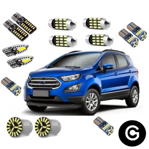 Kit Premium Lâmpada Led Ecosport 2013 Em Diante Eco Sport Pingo Teto