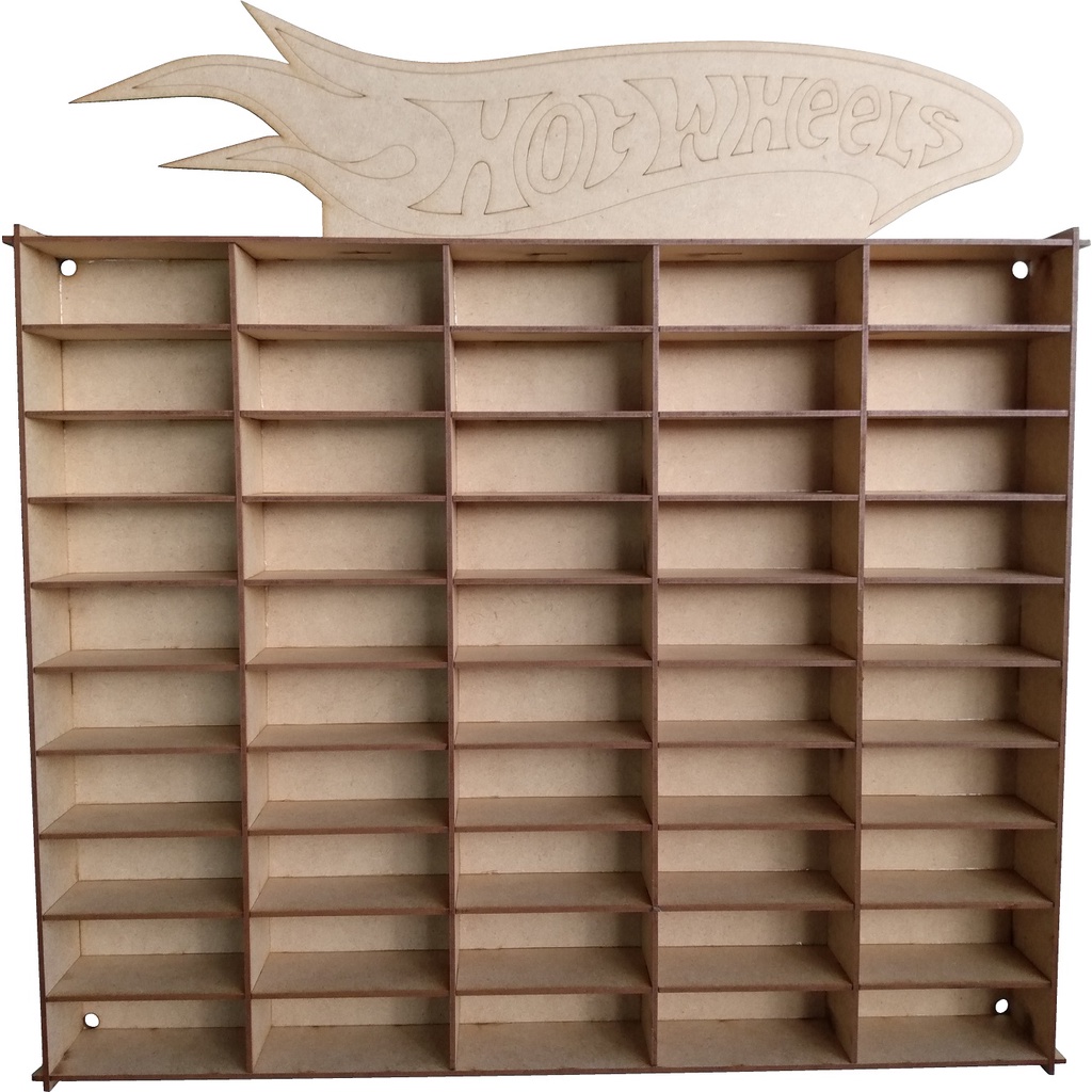 Porta Carrinhos Hot Wheels Mdf Cr Para Carros Shopee Brasil