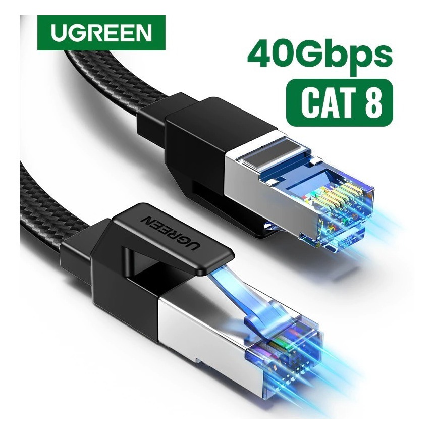 Cabo De Rede Ugreen Cat8 1 Metro 40gbps 2000mhz 80429 Rj45 Shopee Brasil