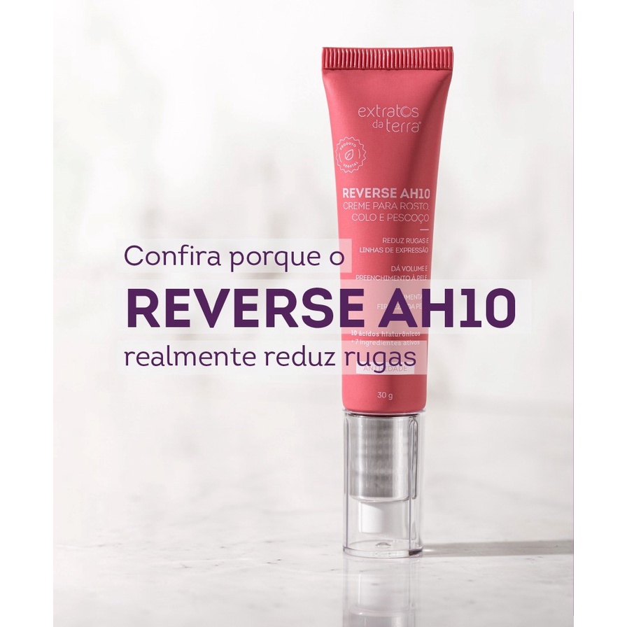 REVERSE AH10 Creme anti idade para rosto colo e pescoço 10 tipos