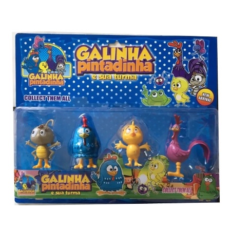 Turma Da Galinha Pintadinha Cartela Bonecos Articulado Shopee