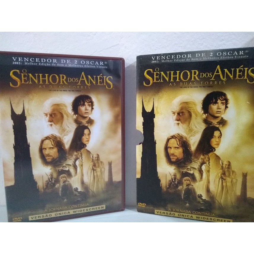 DVD O senhor dos Anéis As Duas Torres Duplo Shopee Brasil