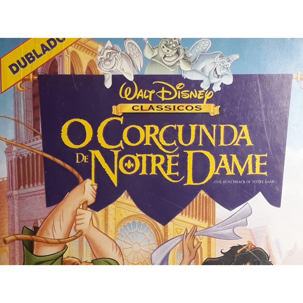 Vhs Desenho Walt Disney O Corcunda De Notre Dame Shopee Brasil