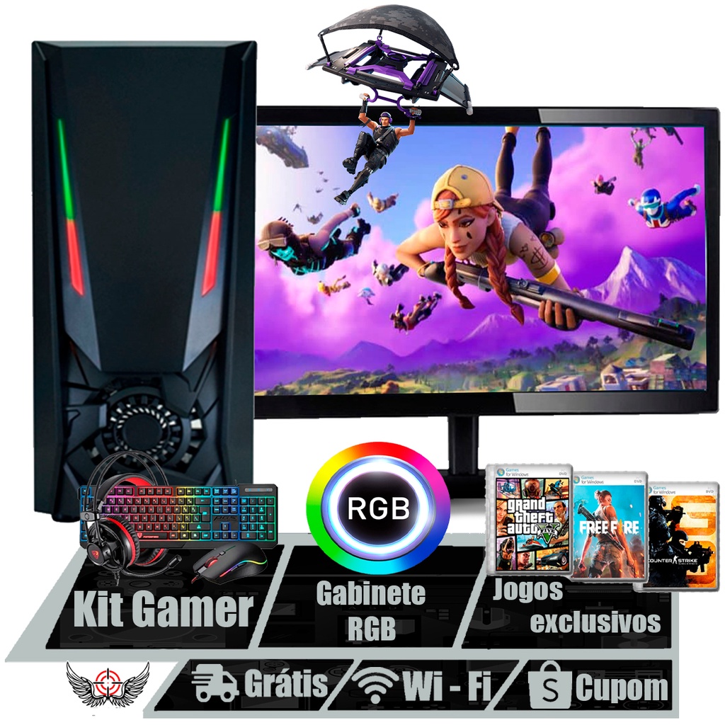 Pc Gamer Top Completo I5 16gb Roda Gta Rp Free Fire Live Shopee