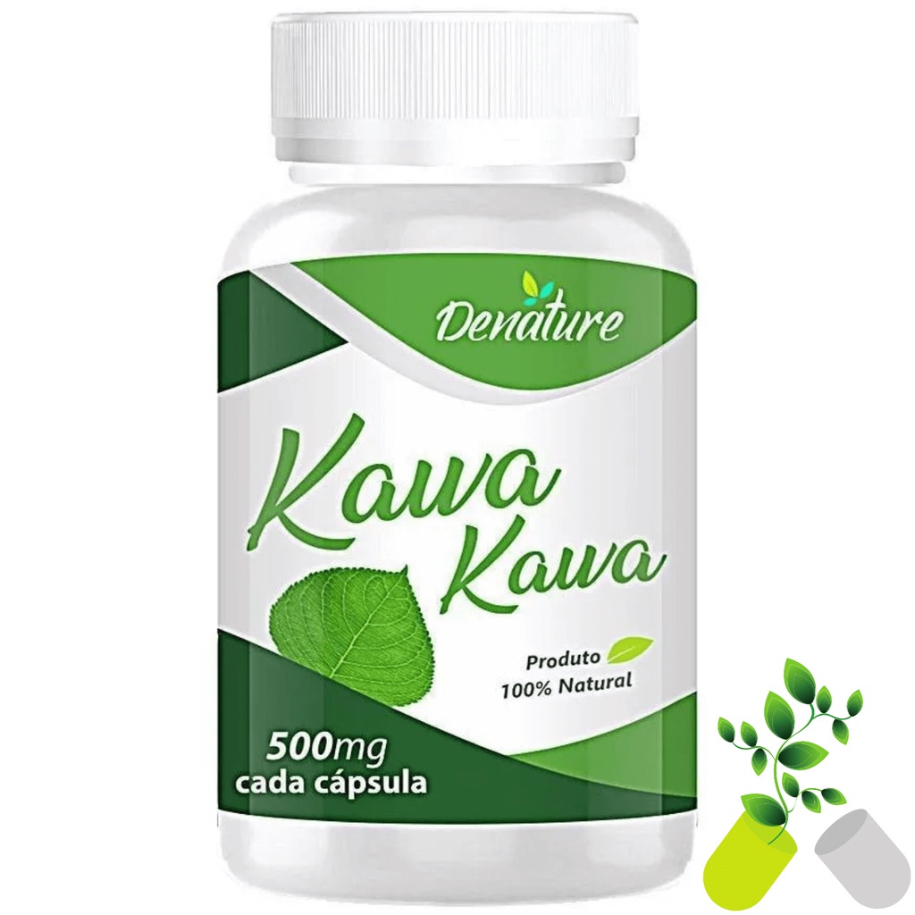 Kawa Kawa Denature 500 Relaxante 60 Cap Lacrado Shopee Brasil