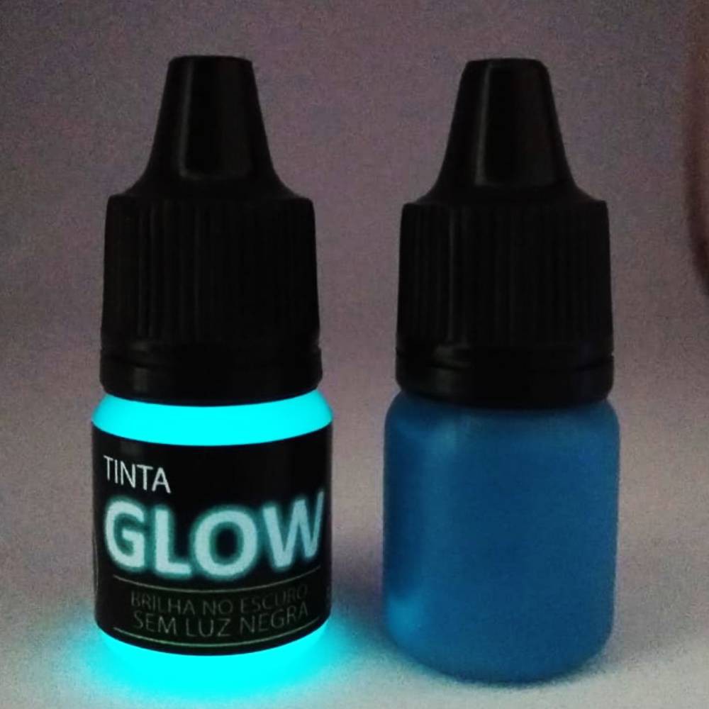 Tinta Glow Corion Ml C Aplicador Brilha No Escuro Sem Luz Negra