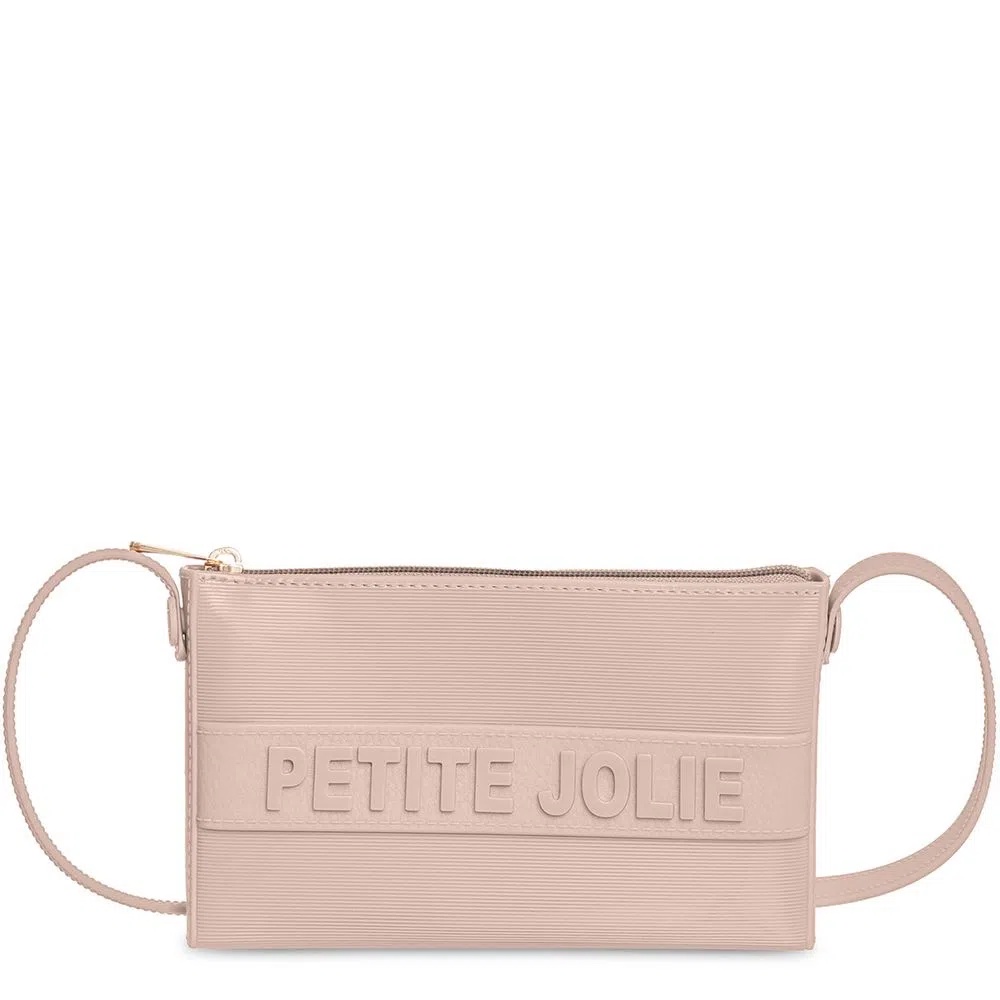 Bolsa Fem Petit Jolie Strap PVC J Lastic Nude Ouro PJ Shopee Brasil