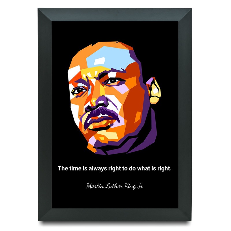 Quadro Do Ativista Martin Luther King Jr Poster Shopee Brasil