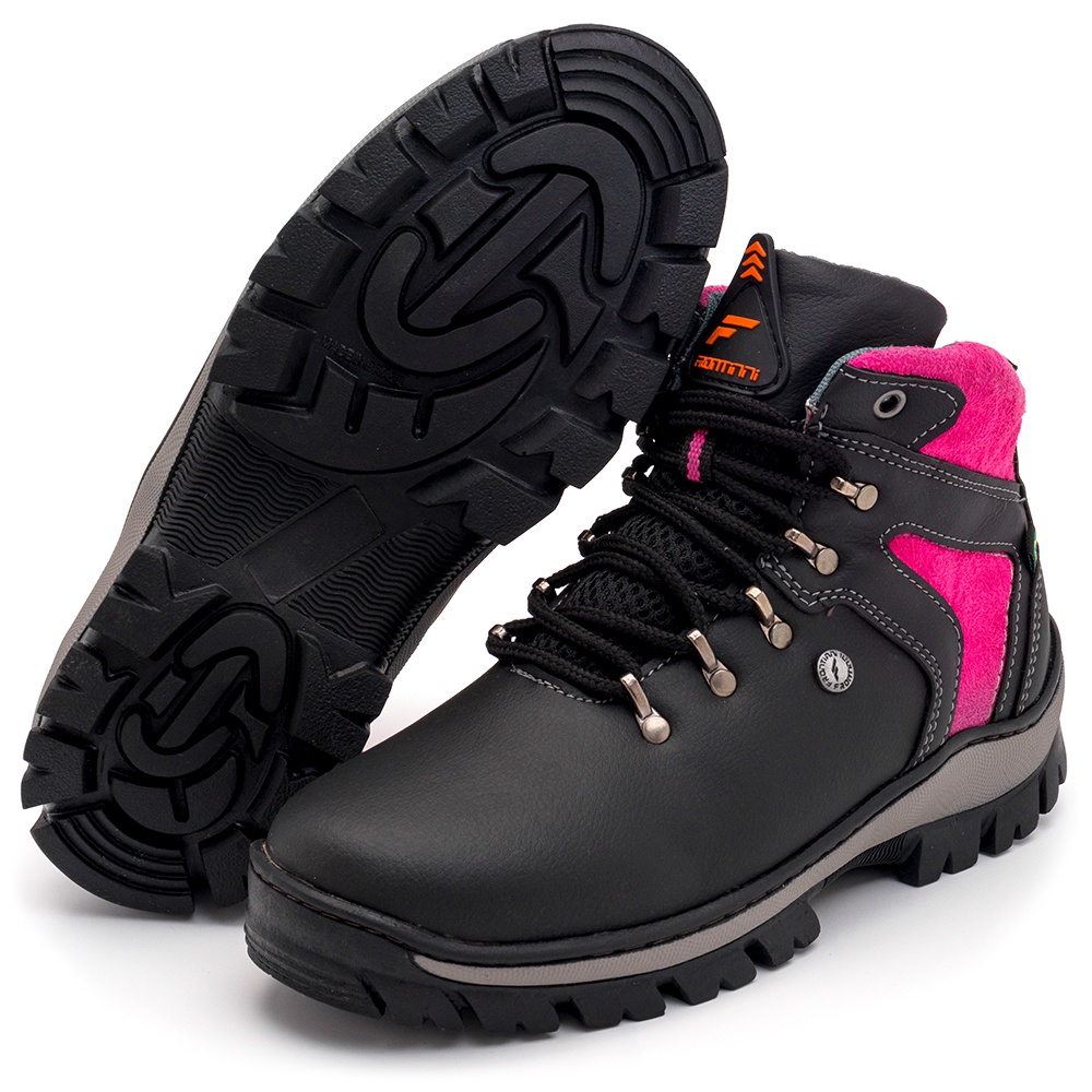 Bota Coturno Feminina Adventure Trabalho Trilha Segurança Palmilha em