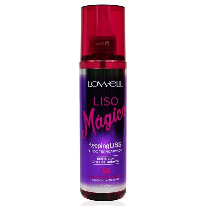 LOWELL FLUIDO TERMOATIVADO LISO MAGICO 200ML Shopee Brasil