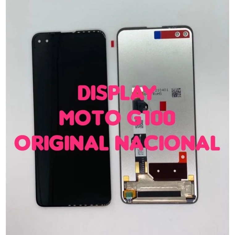 TELA FRONTAL DISPLAY LCD TOUCH MOTO G100 ORIGINAL NACIONAL C ARO