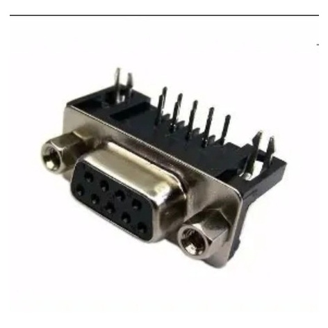 Conector Db9 Fêmea 90º Graus P Solda Placa Pci preto Shopee Brasil