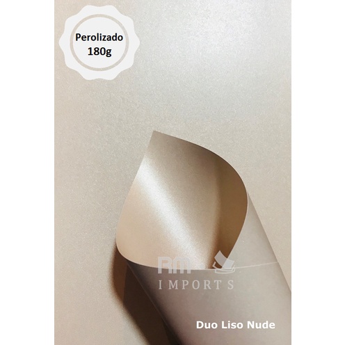 Papel Perolizado Perolado Duo Liso Nude A G Folhas Shopee