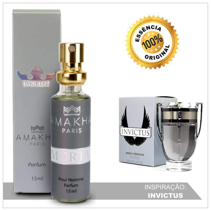 Perfume Amakha Paris Masculino 15 Ml Imortal Insp Invictus Shopee