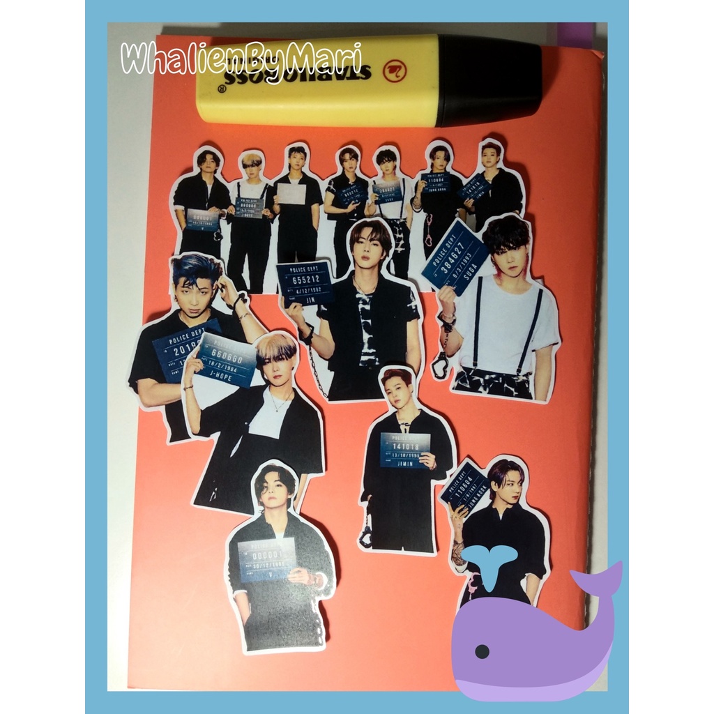 BTS Kit Adesivo Sticker Permission To Dance Kpop Bangtan