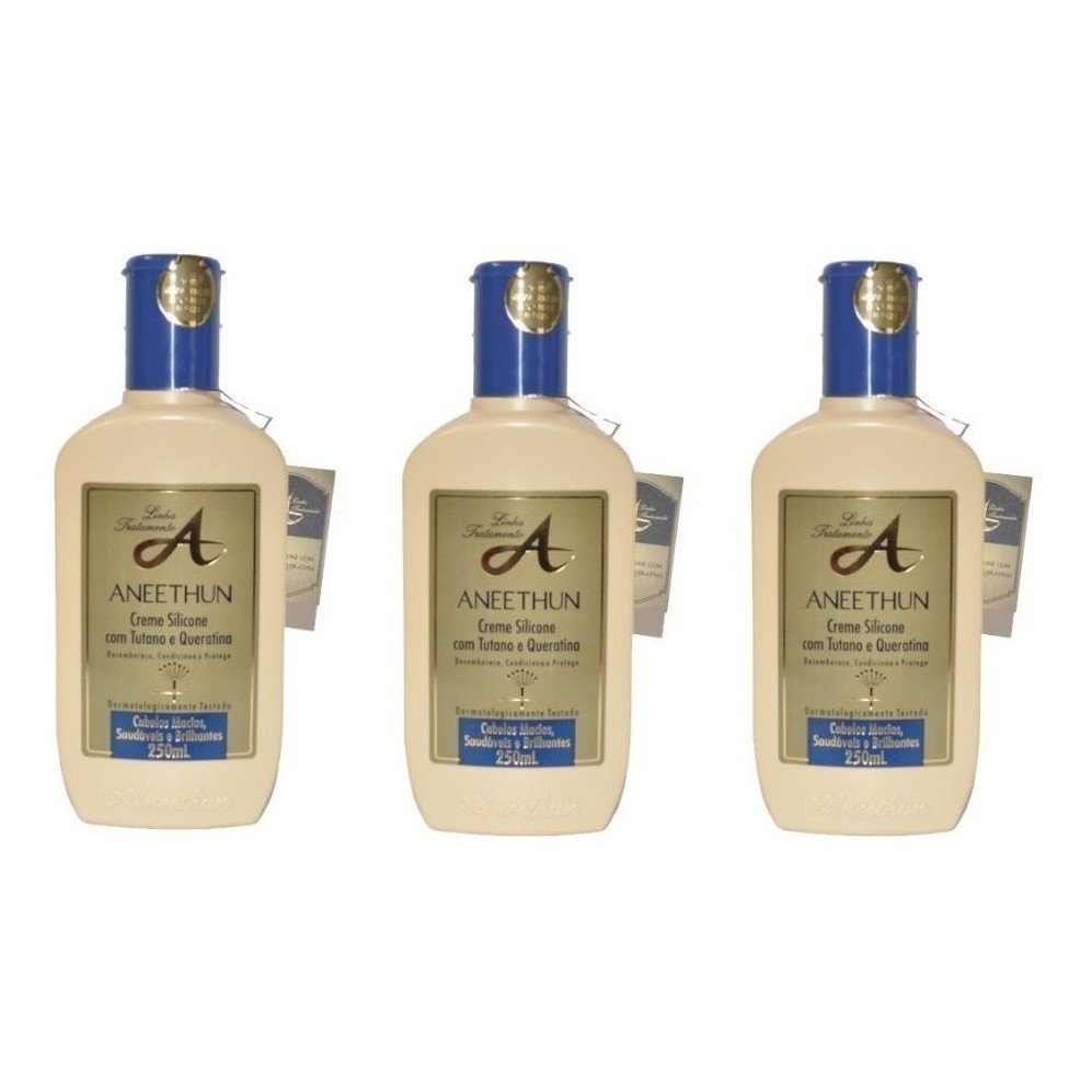 Kit 3 Unidades Creme De Silicone Aneethun Linha A 250ml Shopee Brasil