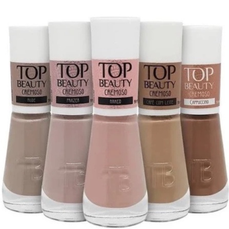 Kit Esmaltes Nude Da Linha Premium Top Beauty Shopee Brasil