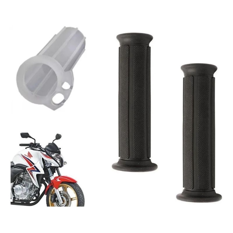 Kit Par De Manopla Roldana Moto Honda Twister Cb Shopee