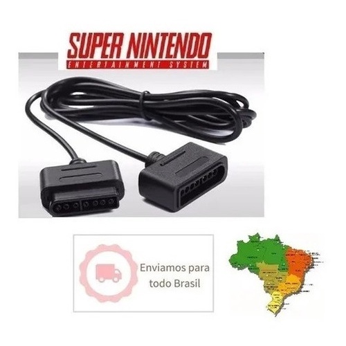 Cabo Extensor Alongador Controle Snes Top Super Nintendo A Shopee Brasil