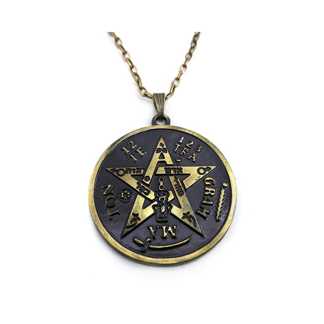 Colar Pingente Tetragrammaton 4 cm Símbolo Poderoso Pentagrama Shopee