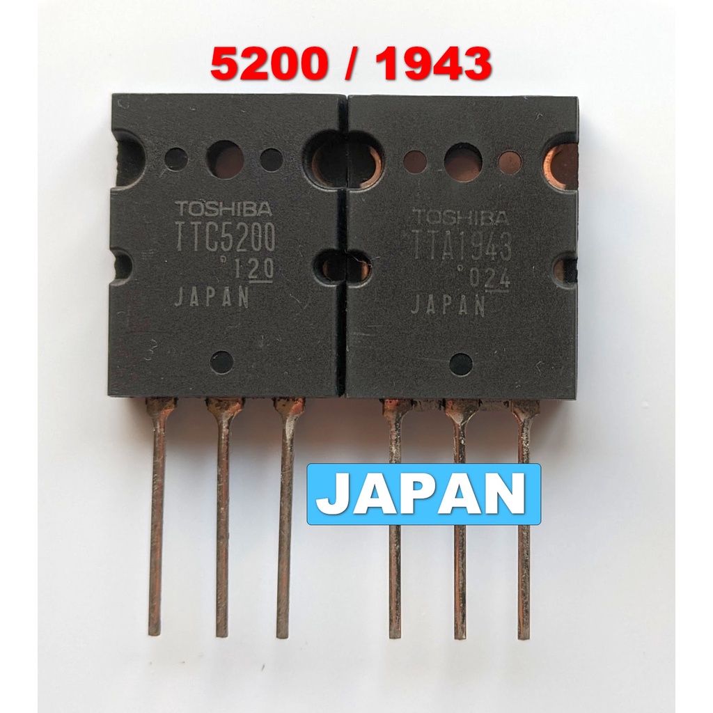 Par Transistor TTC5200 TTA1943 Original Toshiba Equivalente 2SC5200