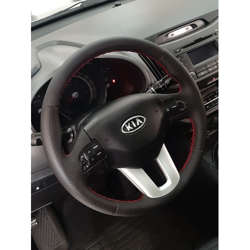 Capa De Volante Costurada Sportage Linha Vermelha Shopee Brasil