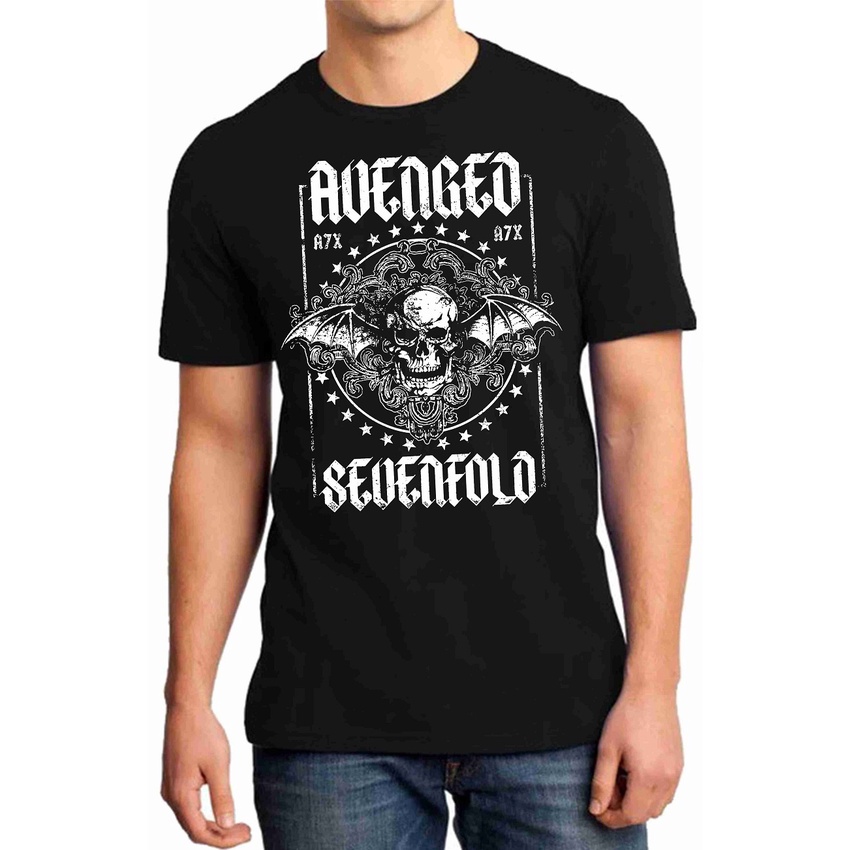 Camiseta Masculina Avenged Sevenfold Bandas Metal Av Shopee Brasil