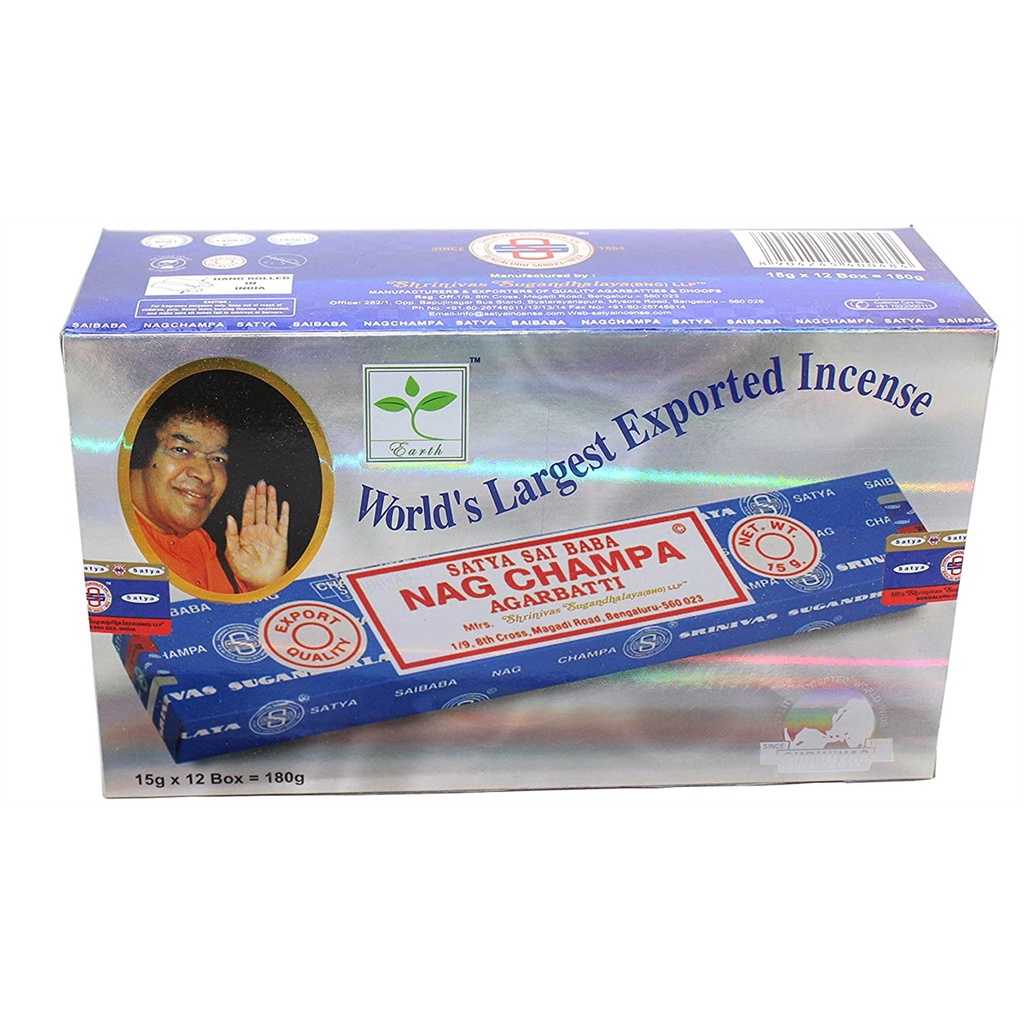 Incenso Massala Satya Nag Champa Box Caixas De Gr Bangalore